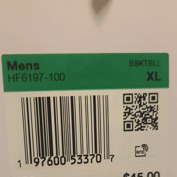 Nike White Long Sleeve Basketball Shirt XL NEW - Picture 3 of 3